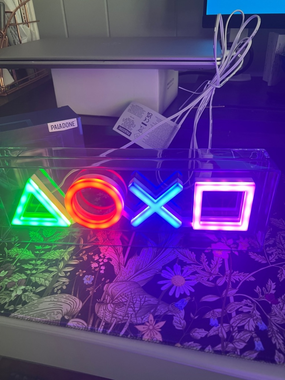Brand new, 2 pack Paladone Sony PlayStation Icons LED Neon Light - Multicolor - Picture 7 of 8